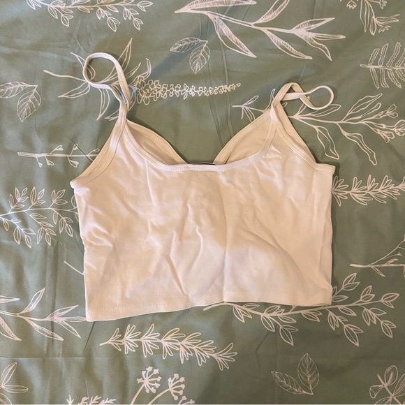 Babaton White Twist Front Aritzia Tank Top Size Small - Picture 2 of 3